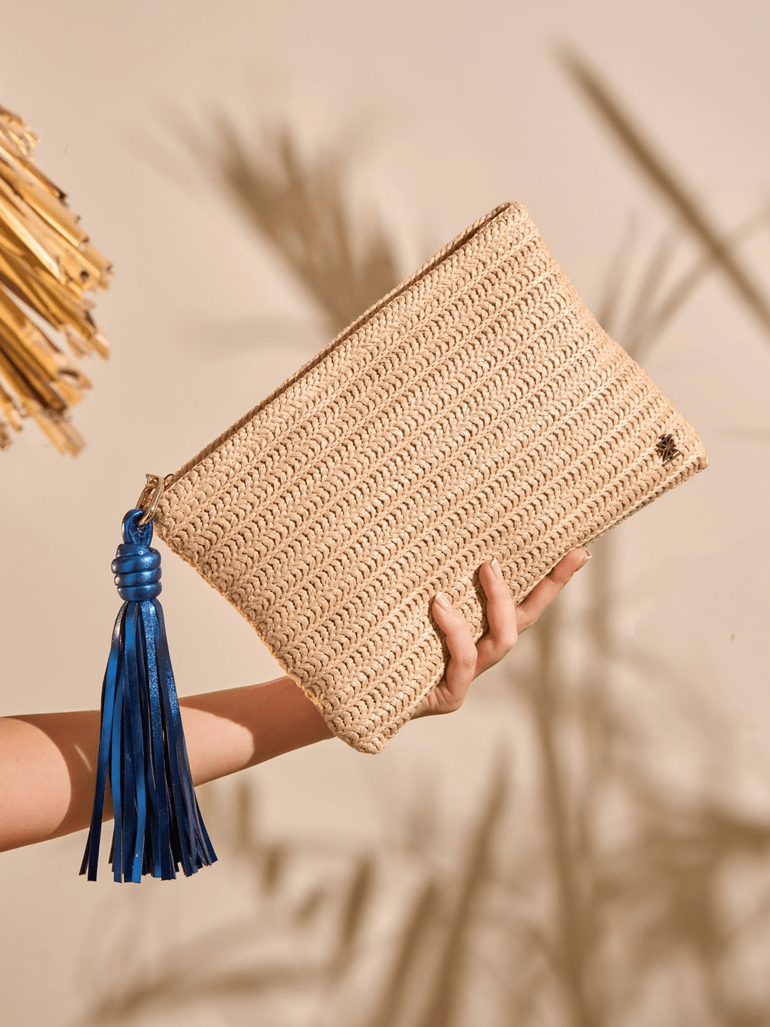 Zhivago Women Women Bags Ciela Beige n Blue Clutch