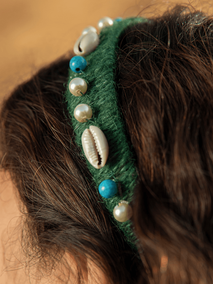 Zhivago accessories Ganja Headband Green