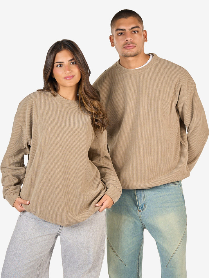 Zhivago Men Men Crew Necks Beige Textured Crew Neck