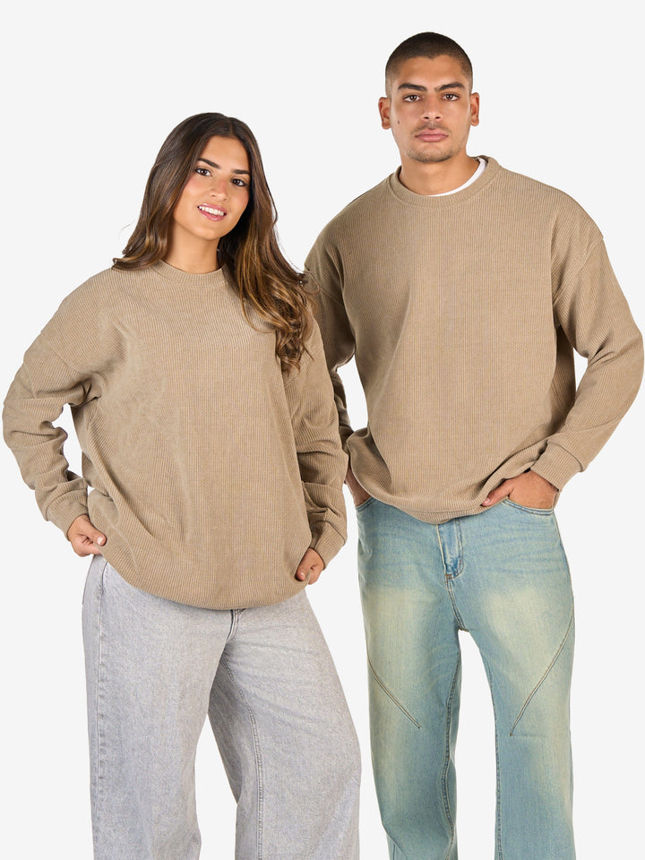 Zhivago Men Men Crew Necks Beige Textured Crew Neck