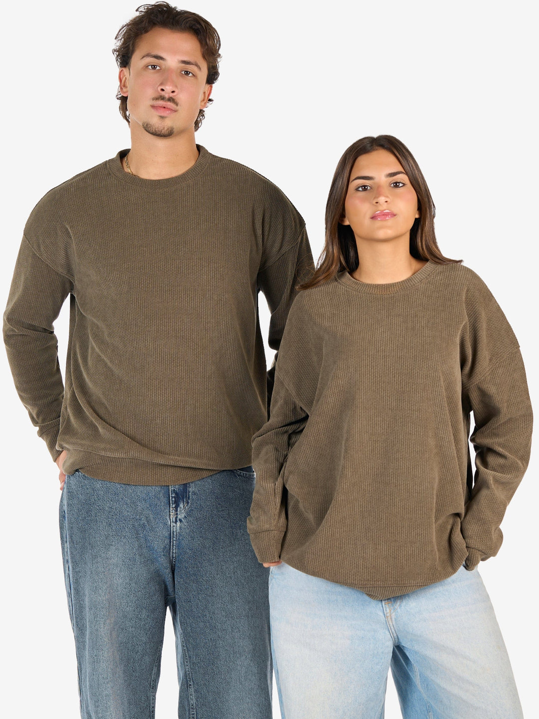 Zhivago Men Men Crew Necks Olive Green Textured Crew Neck