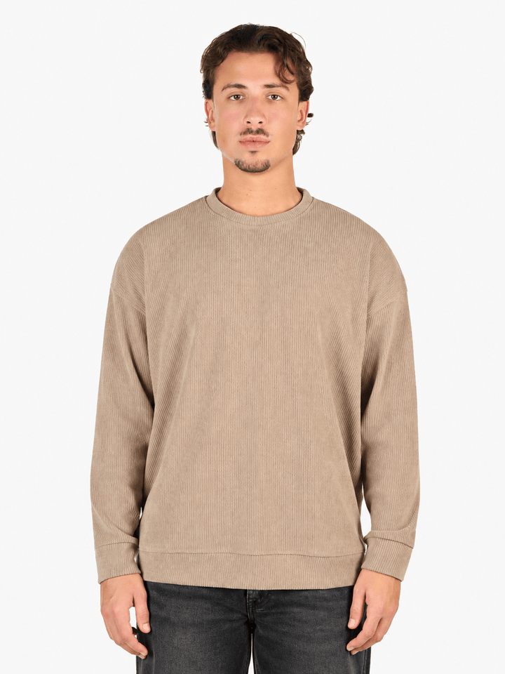 Zhivago Men Men Crew Necks Beige / S Textured Crew Neck