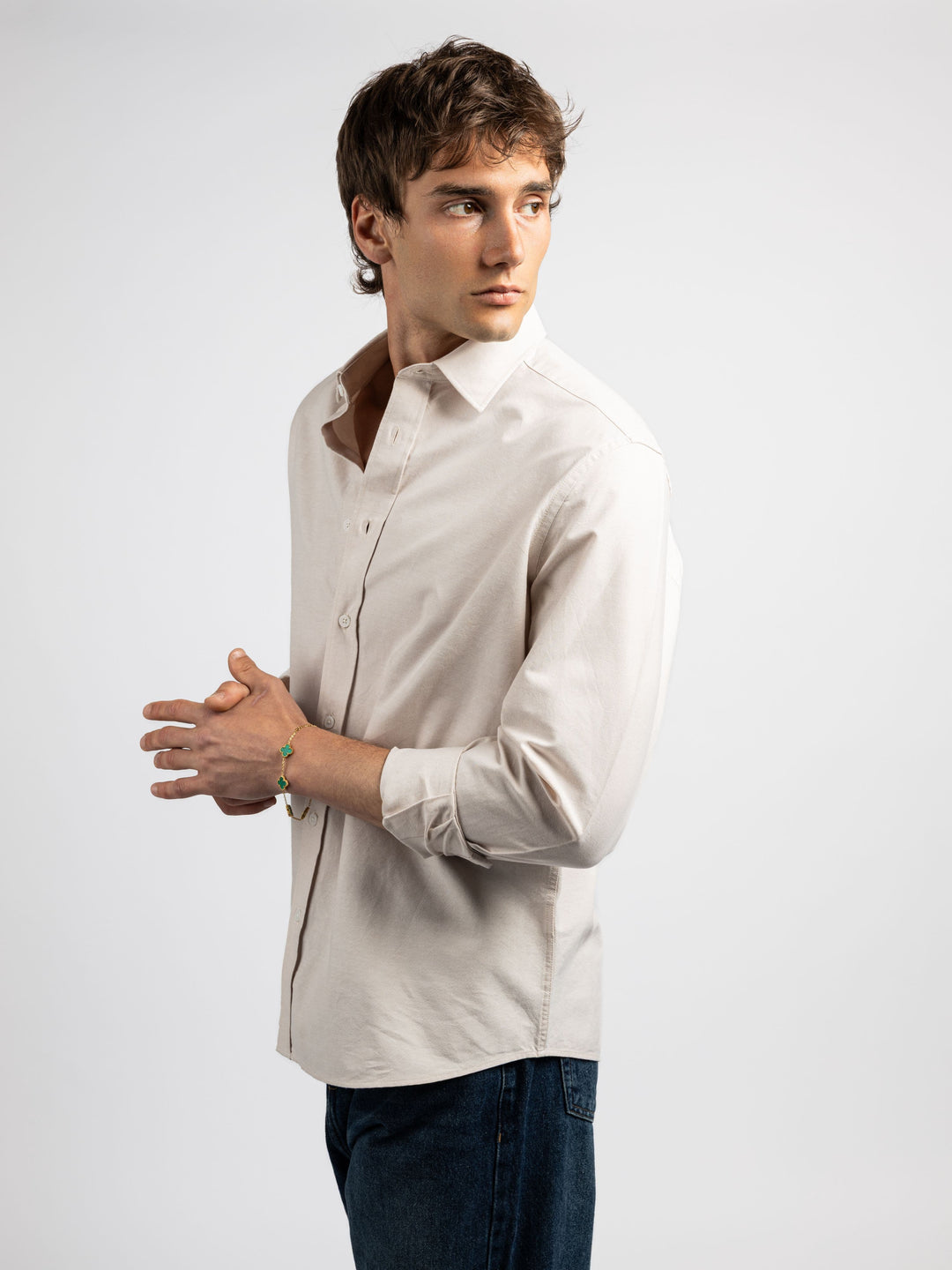 Zhivago Men Men Linen Shirt Oxford Shirt