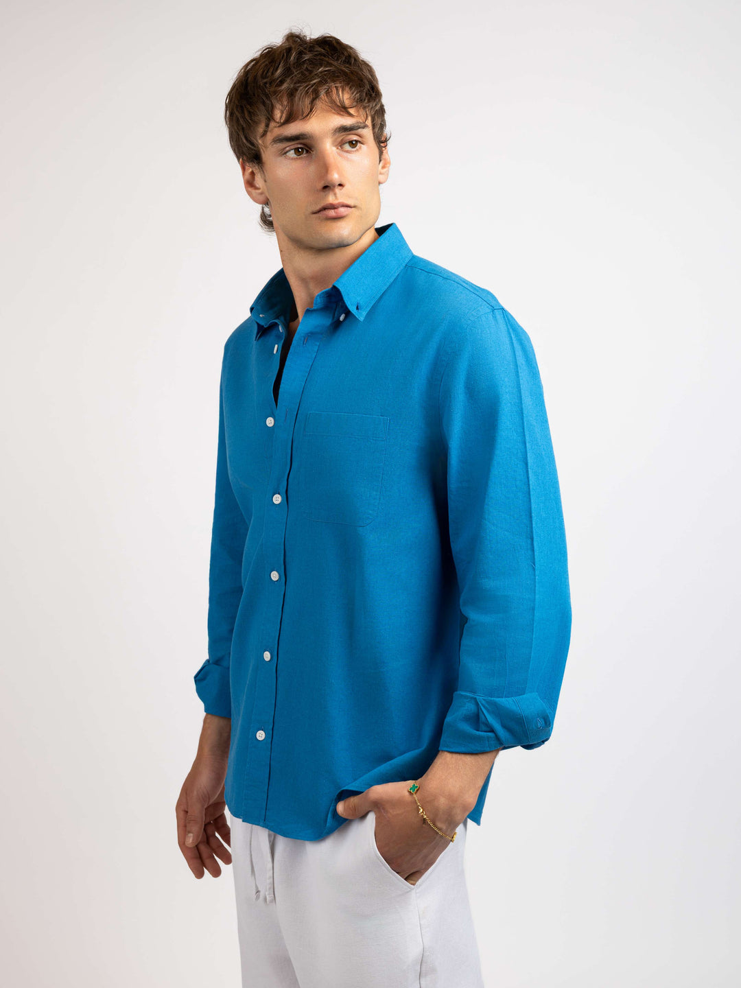 Zhivago Men Men Linen Shirt Relaxed Fit Linen Shirt