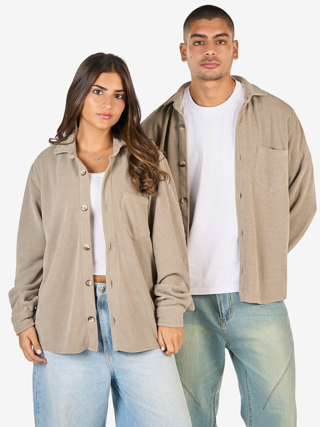 Zhivago Men men shirts Beige Ribbed Casual Shirt