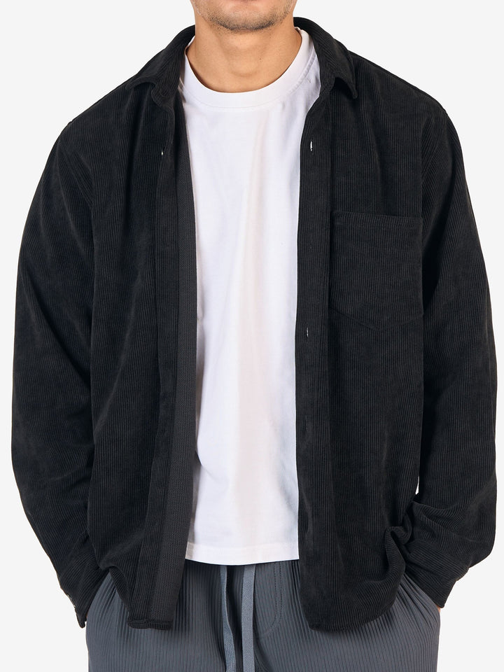 Zhivago Men men shirts Black Ribbed Casual Shirt