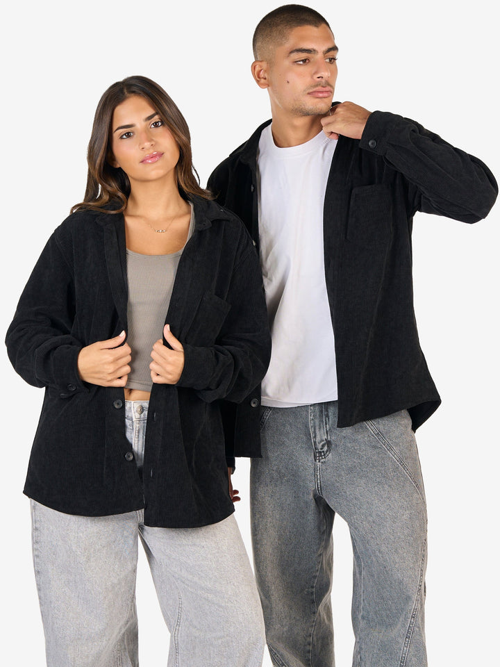 Zhivago Men men shirts Black Ribbed Casual Shirt