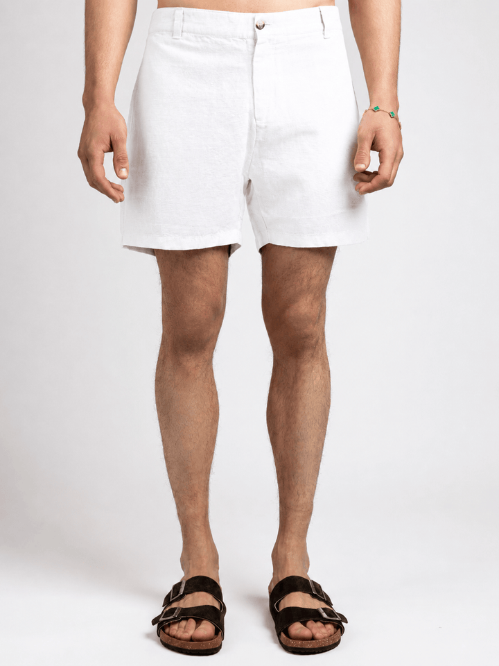 Zhivago Men Men shorts White / S Linen Shorts