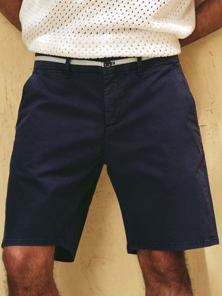 Zhivago Men Men shorts Navy Blue Gabardine Slim fit Shorts