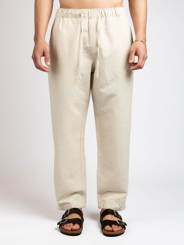 Zhivago Men Men shorts Beige / S Relaxed Fit Linen Pants