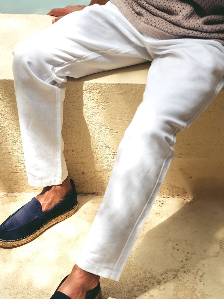 Chinos Mens Linen Loafers Schuh Reem Woven Loafer In Grey