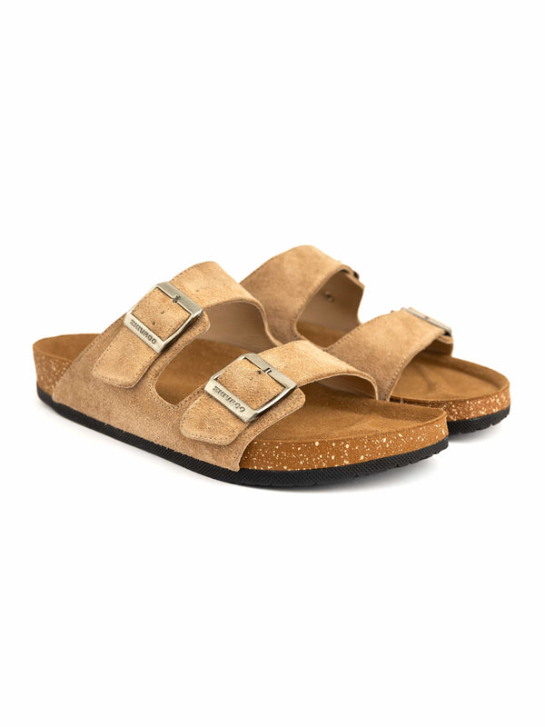 Zhivago Men Men Slides Eterna Beige Men - Genuine Leather