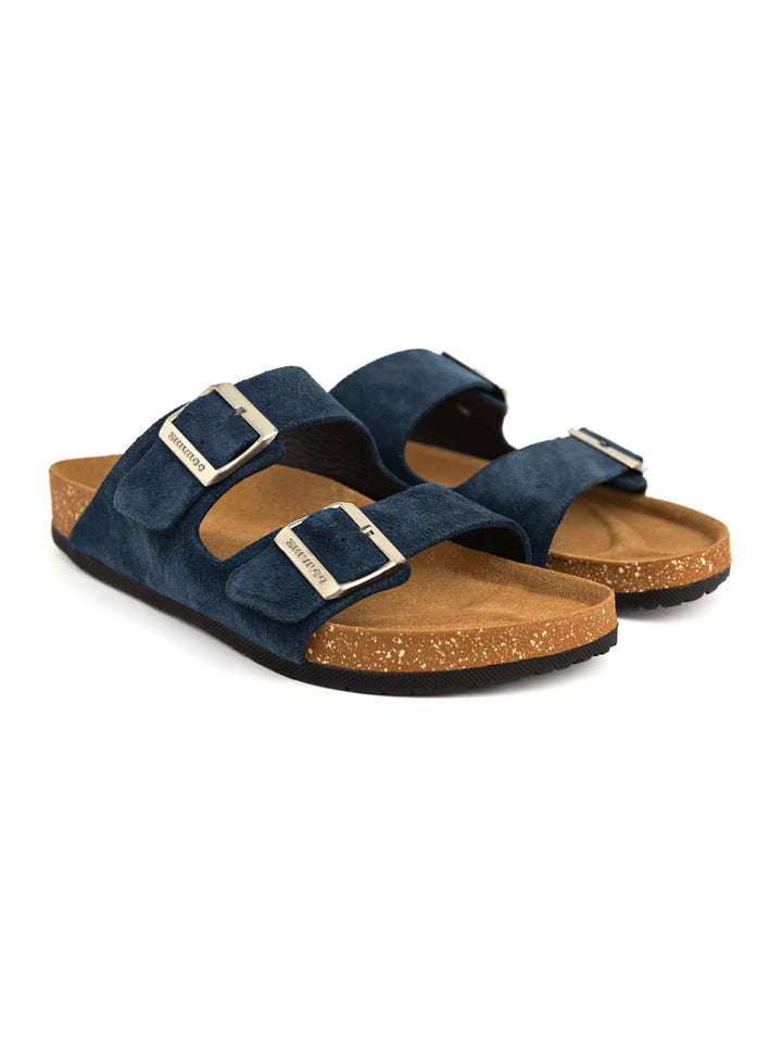 Zhivago Men Men Slides Eterna Blue Men - Genuine Leather