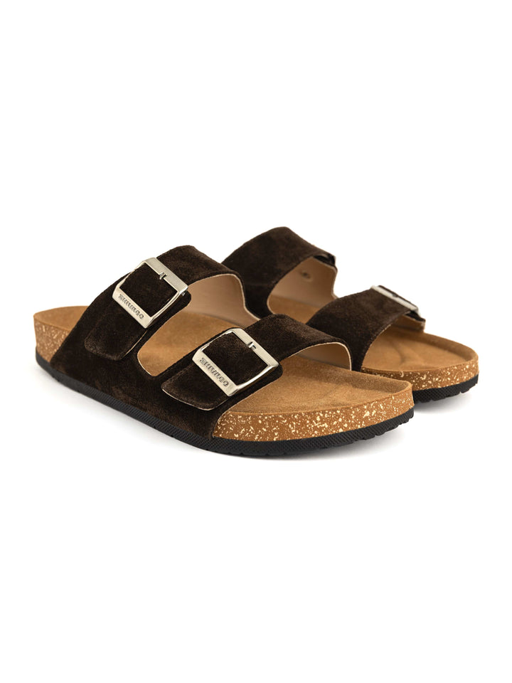 Zhivago Men Men Slides Eterna Brown Men - Genuine Leather
