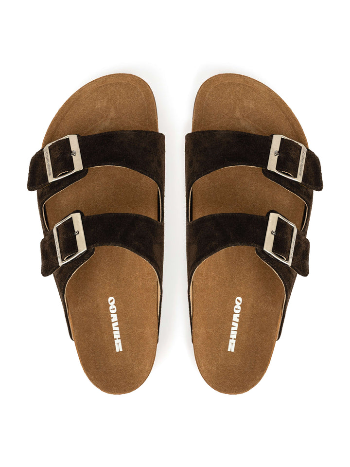 Zhivago Men Men Slides Eterna Brown Men - Genuine Leather