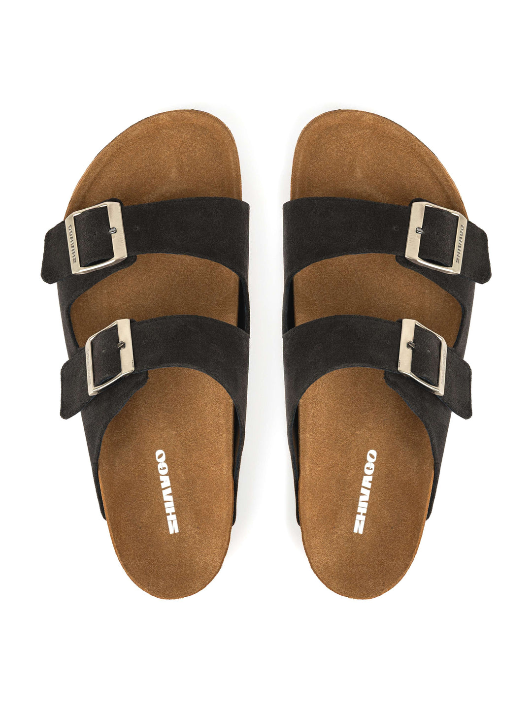 Zhivago Men Men Slides Eterna Grey Men - Genuine Leather