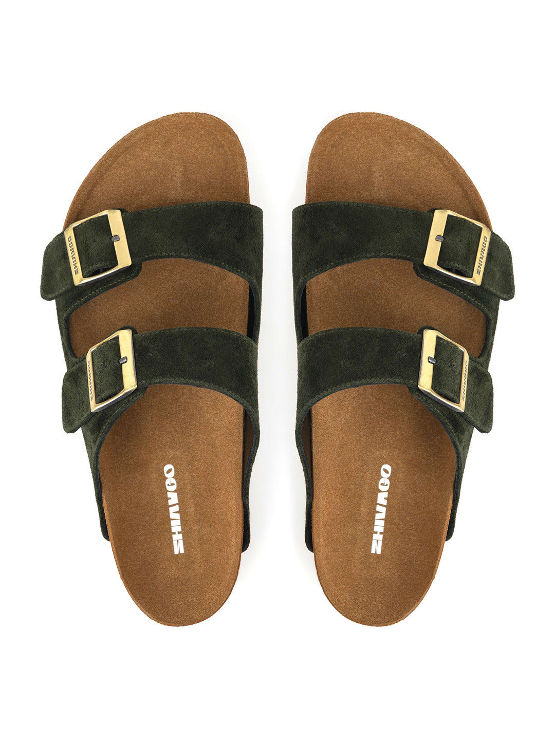 Zhivago Men Men Slides Eterna Olive Men - Genuine Leather