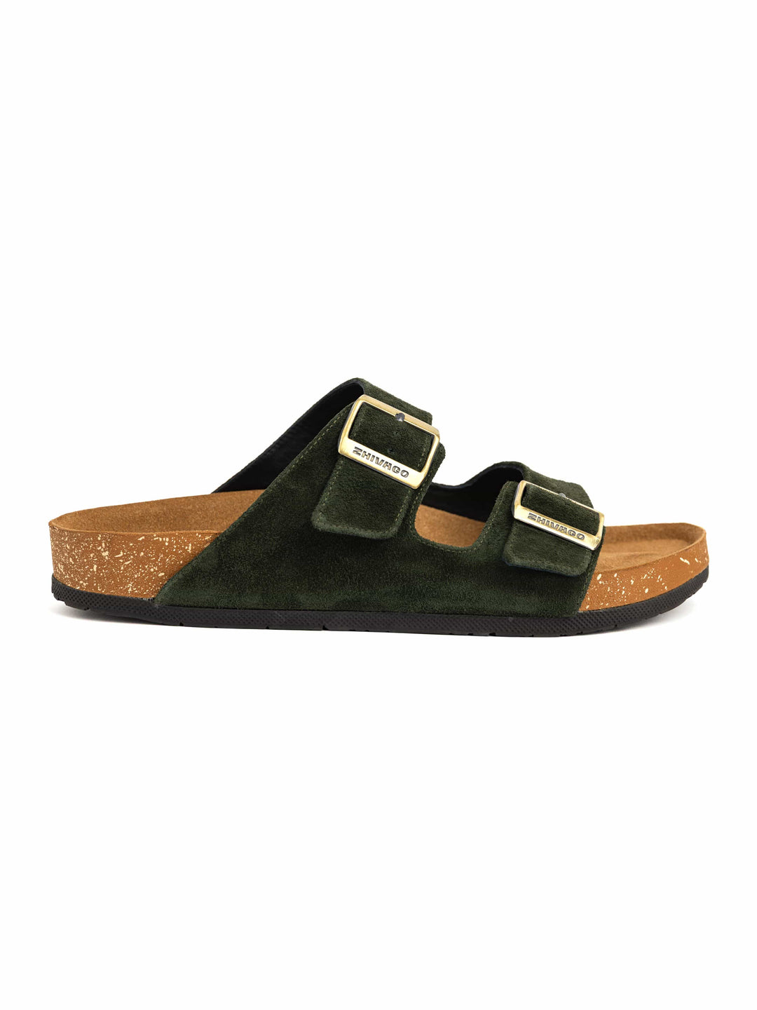 Zhivago Men Men Slides Eterna Olive Men - Genuine Leather