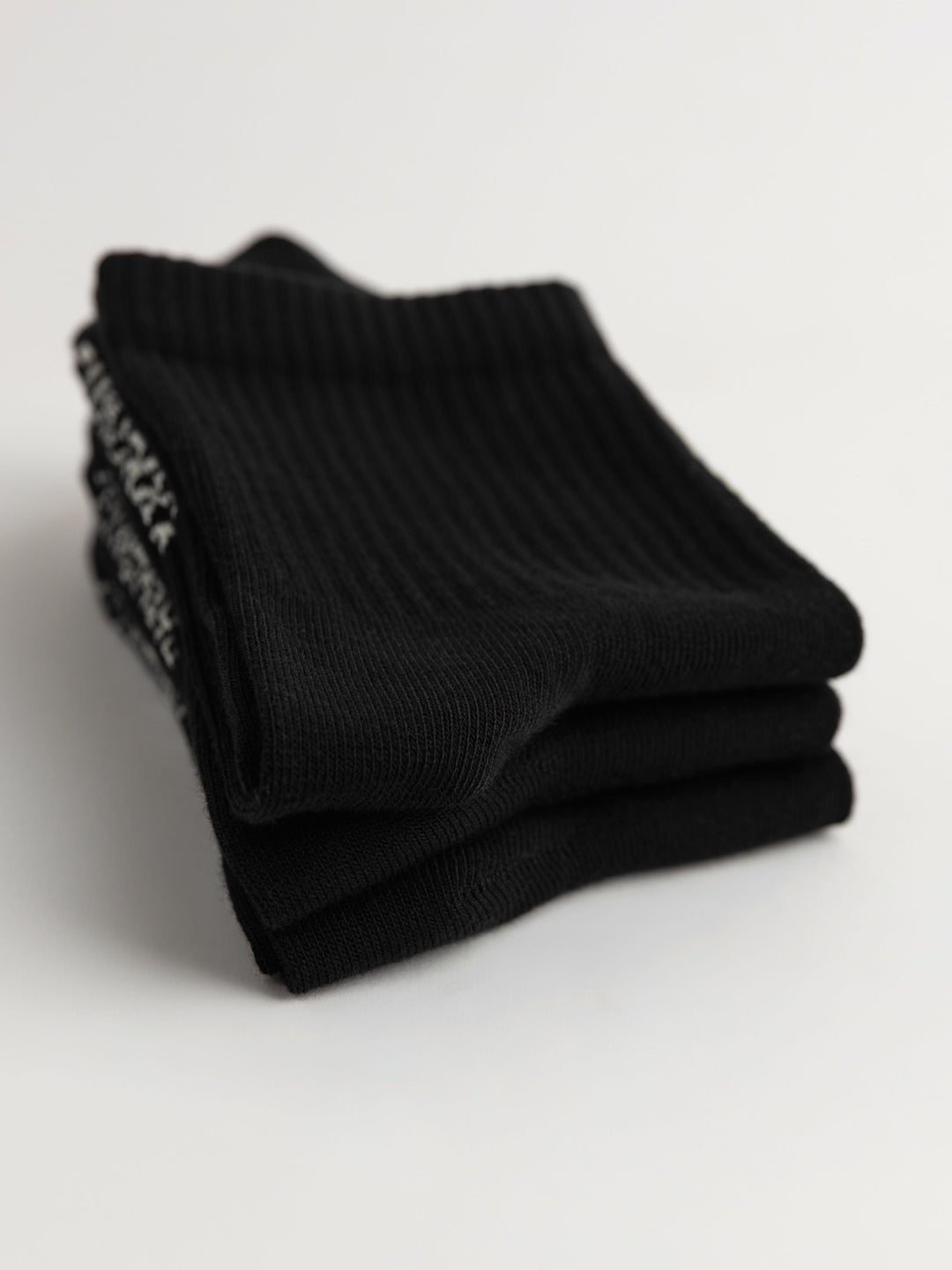 Zhivago Men Men Socks Black Essential Crew Socks – 3 Pack