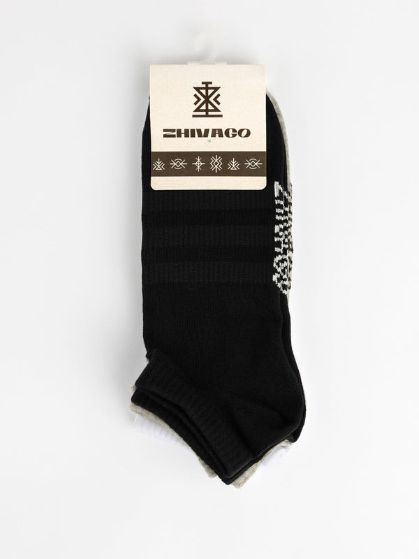 Zhivago Men Men Socks Core Colors Essential Ankle Socks – 3 Pack