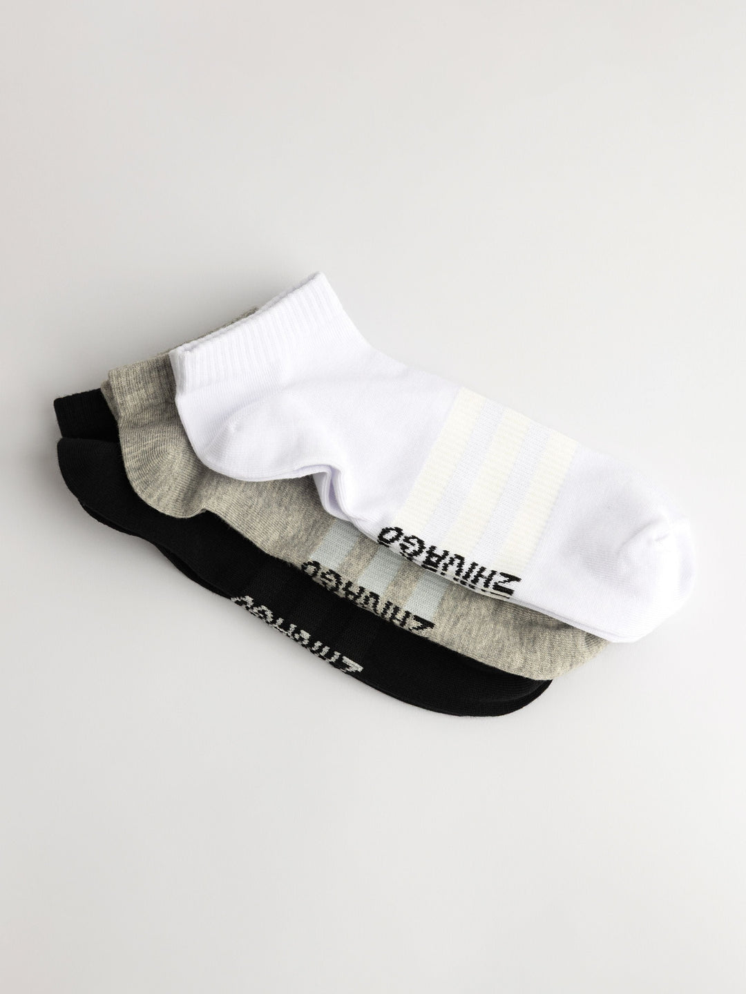 Zhivago Men Men Socks Core Colors Essential Ankle Socks – 3 Pack