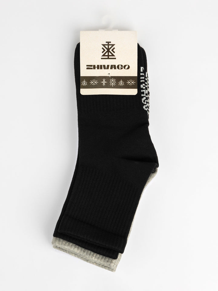 Zhivago Men Men Socks Core Colors Essential Crew Socks – 3 Pack
