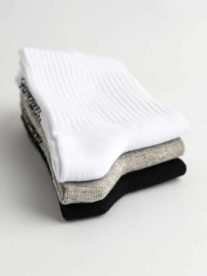Zhivago Men Men Socks Core Colors Essential Crew Socks – 3 Pack