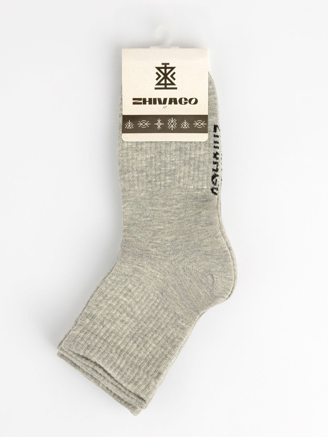 Zhivago Men Men Socks Grey Essential Crew Socks – 3 Pack