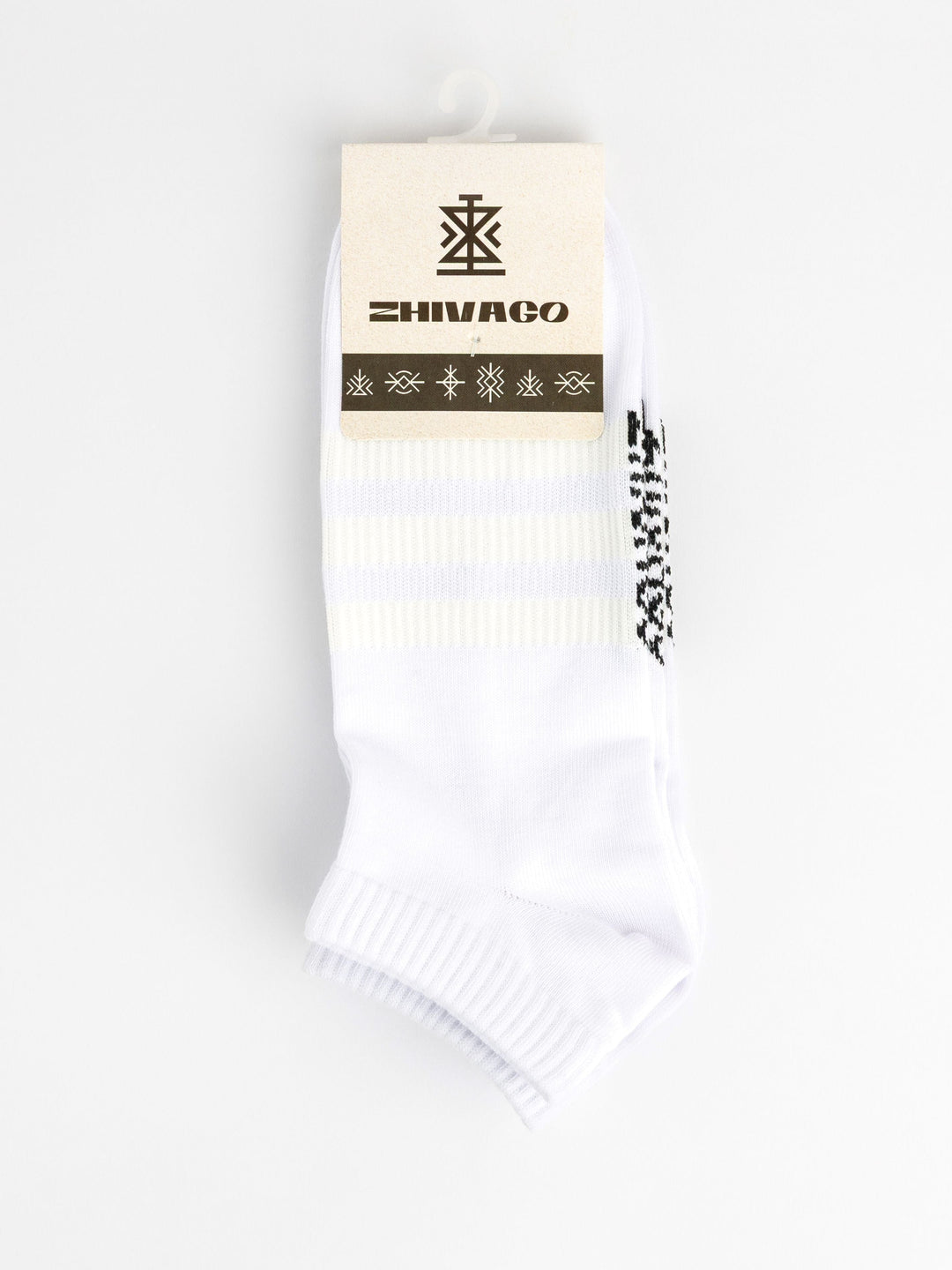 Zhivago Men Men Socks White Essential Ankle Socks – 3 Pack