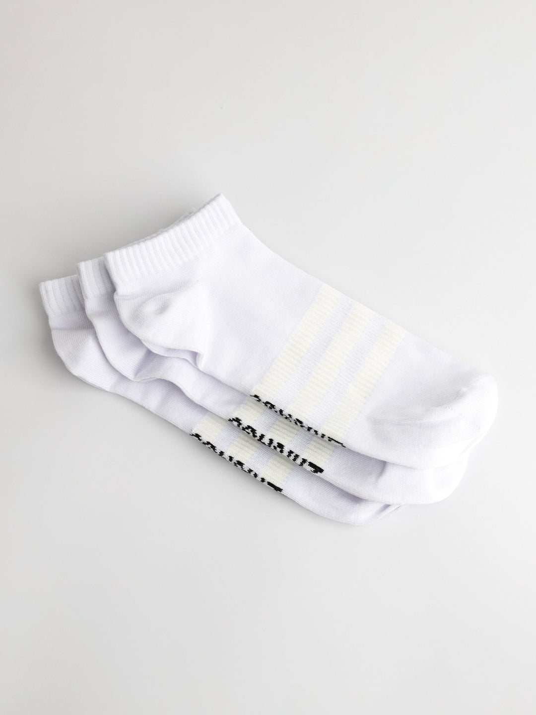 Zhivago Men Men Socks White Essential Ankle Socks – 3 Pack