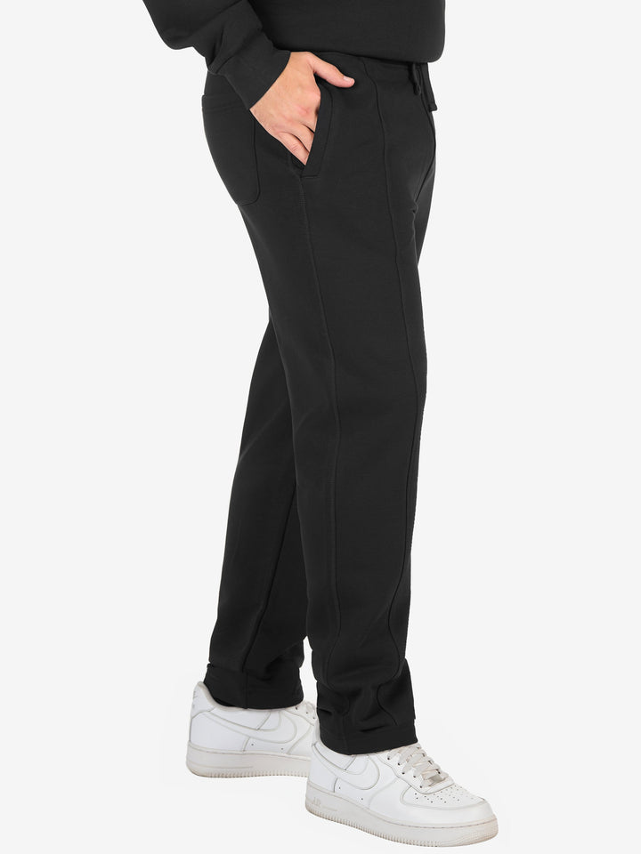 Zhivago Men Men Sweatpants Black Straight Fit Sweatpants