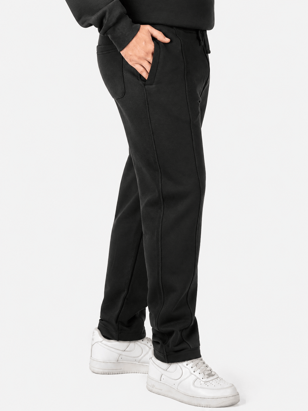 Zhivago Men Men Sweatpants Black Straight Fit Sweatpants