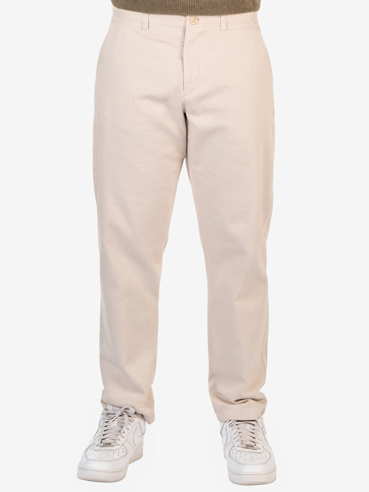 Zhivago Men Men Sweatpants Light Beige Straight-Fit Gabardine Pants
