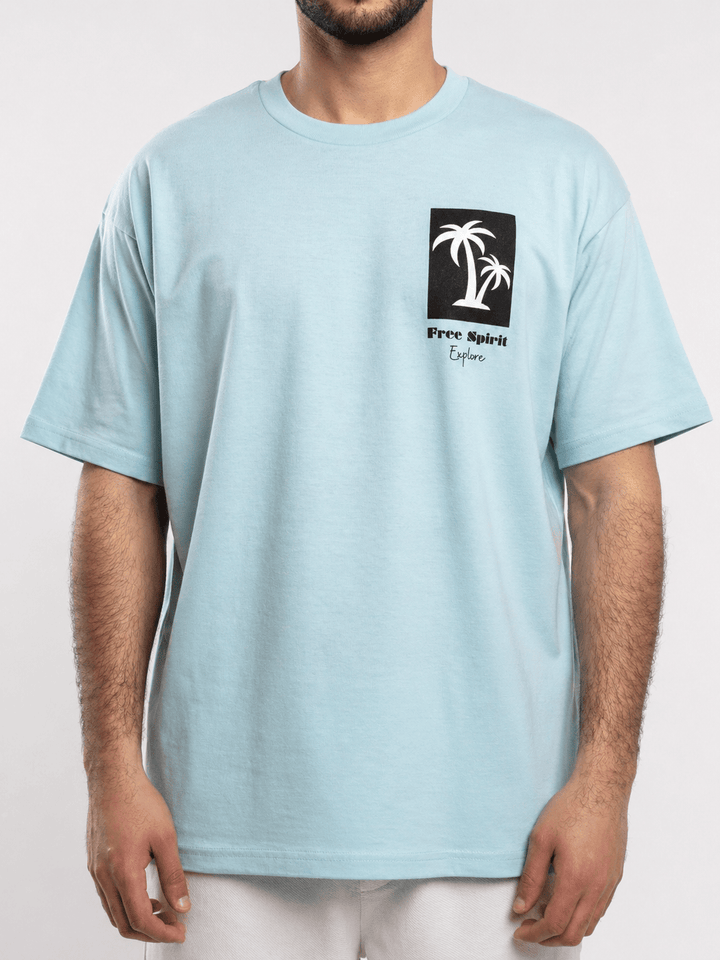 Zhivago Men Men T-shirt Baby Blue Free Spirit T-Shirt