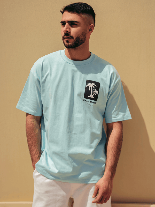 Zhivago Men Men T-shirt Baby Blue Free Spirit T-Shirt