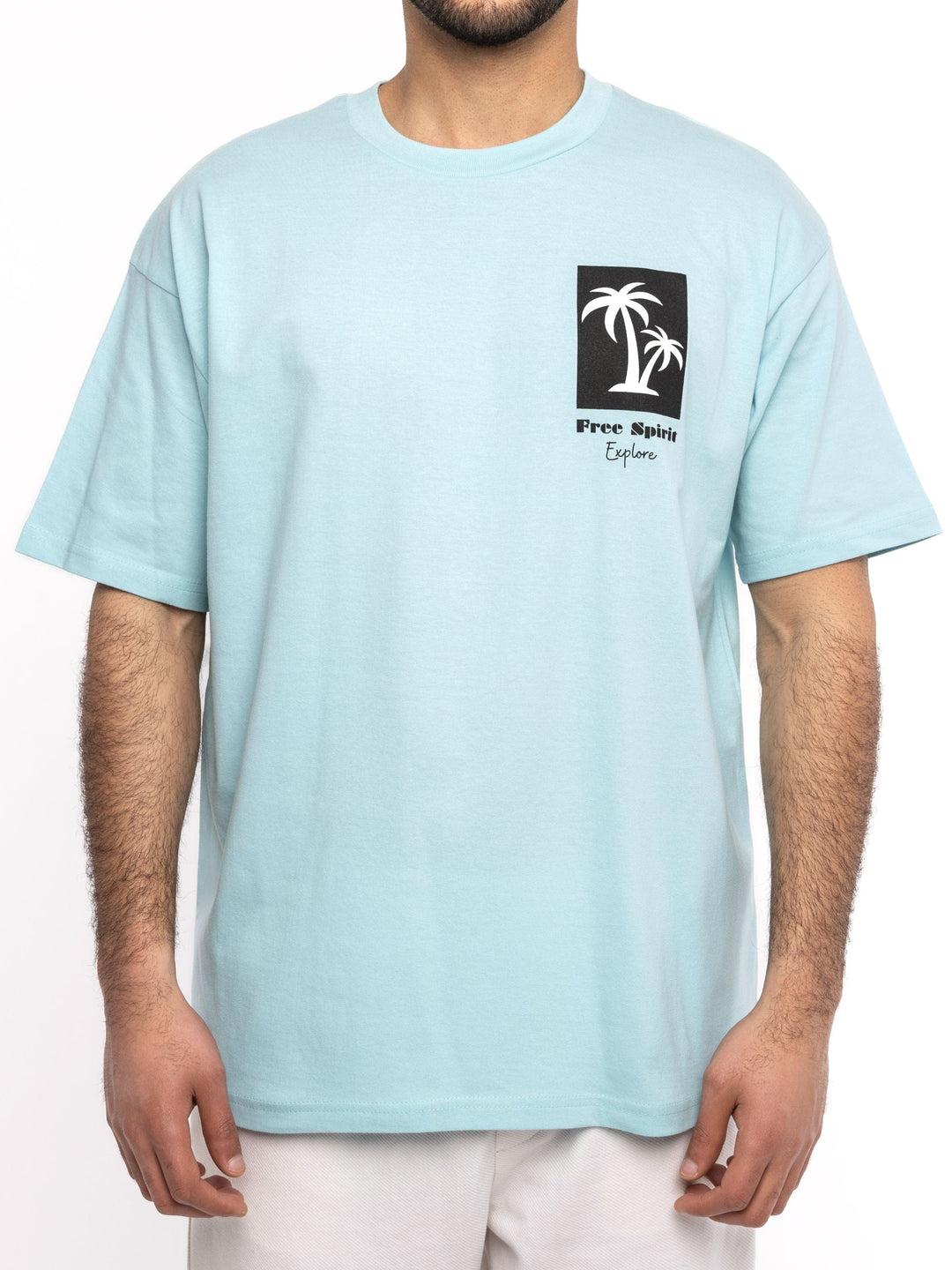 Zhivago Men Men T-shirt Baby Blue Free Spirit T-Shirt