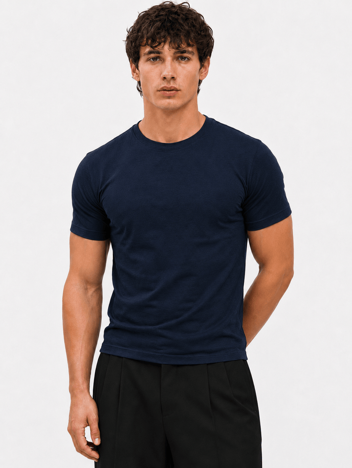 Zhivago Men Men T-shirt Navy Blue / S Essential Crew Tee