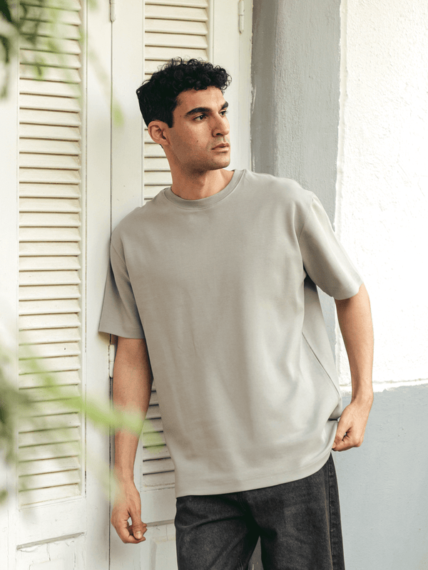 Zhivago Men Men T-shirt Grey Over-Sized T-Shirt