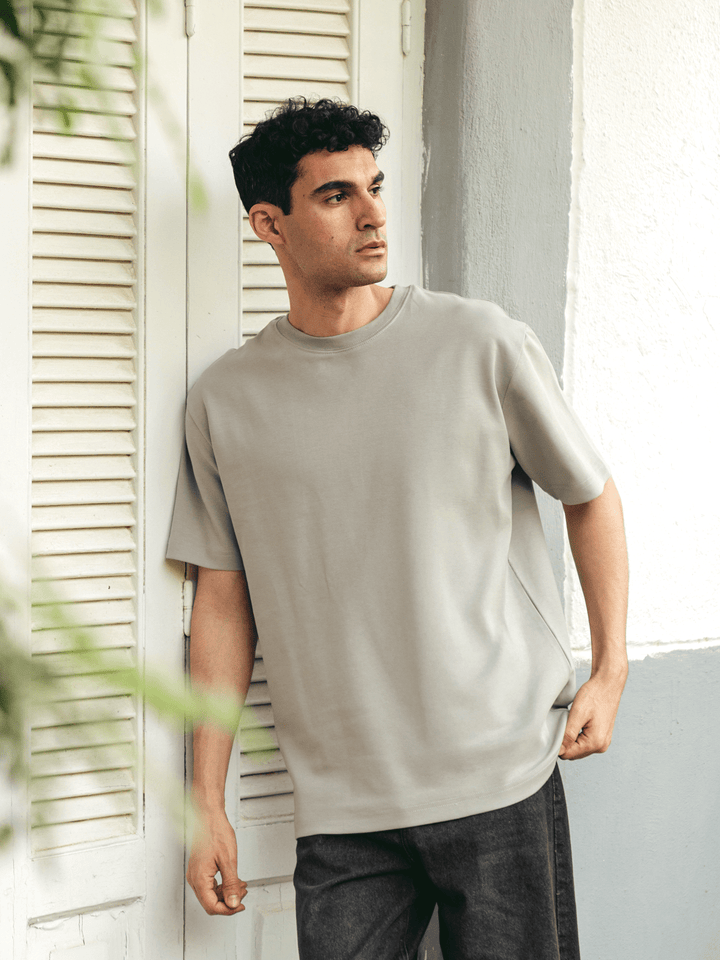 Zhivago Men Men T-shirt Grey Over-Sized T-Shirt