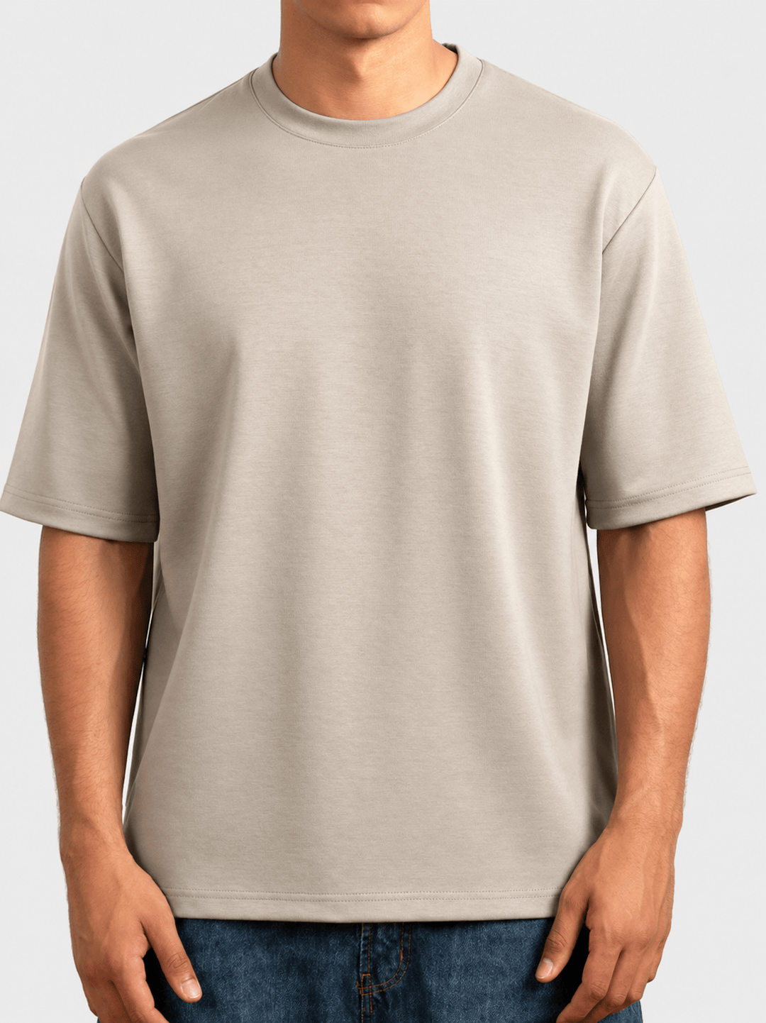 Zhivago Men Men T-shirt Light Grey Half-Sleeve Oversized T-Shirt
