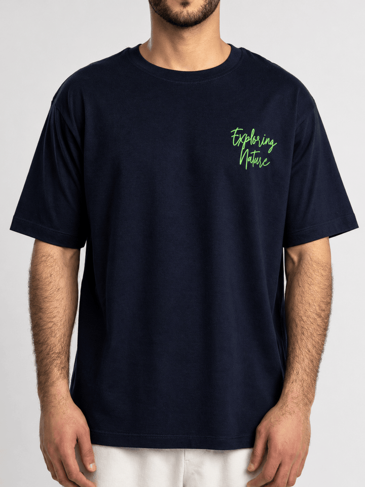 Zhivago Men Men T-shirt Navy Blue Exploring Nature T-Shirt