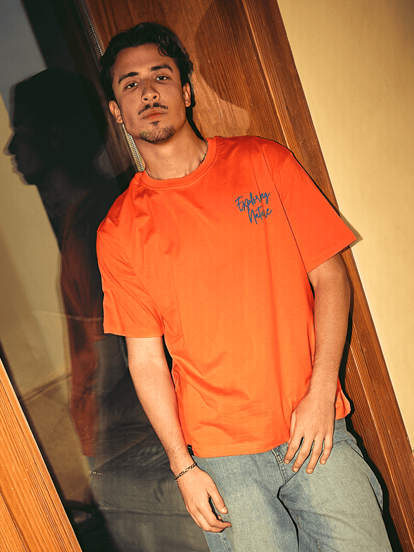Zhivago Men Men T-shirt Orange Exploring Nature T-Shirt