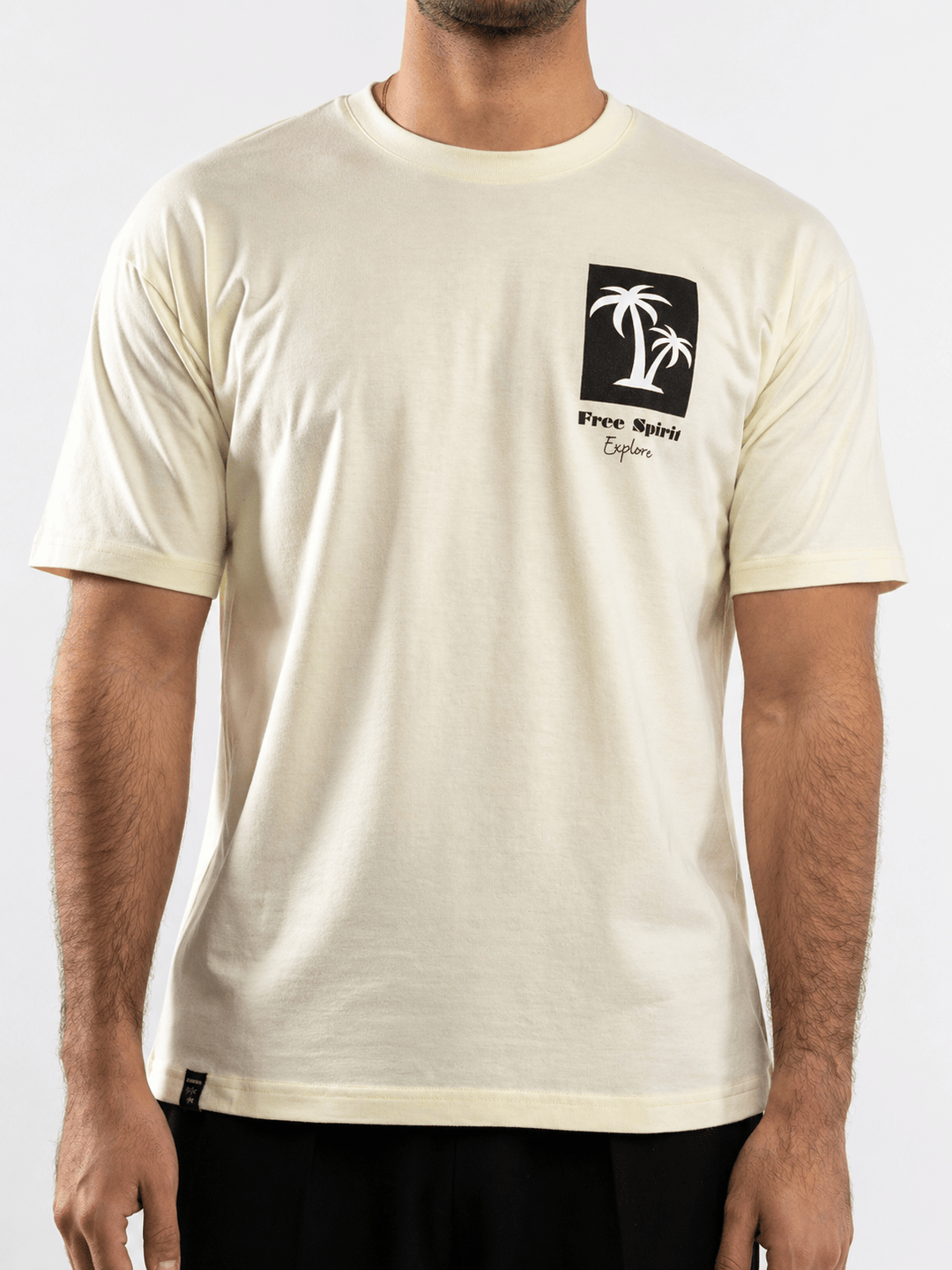 Zhivago Men Men T-shirt Pale Yellow Free Spirit T-Shirt