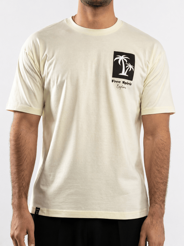 Zhivago Men Men T-shirt Pale Yellow Free Spirit T-Shirt