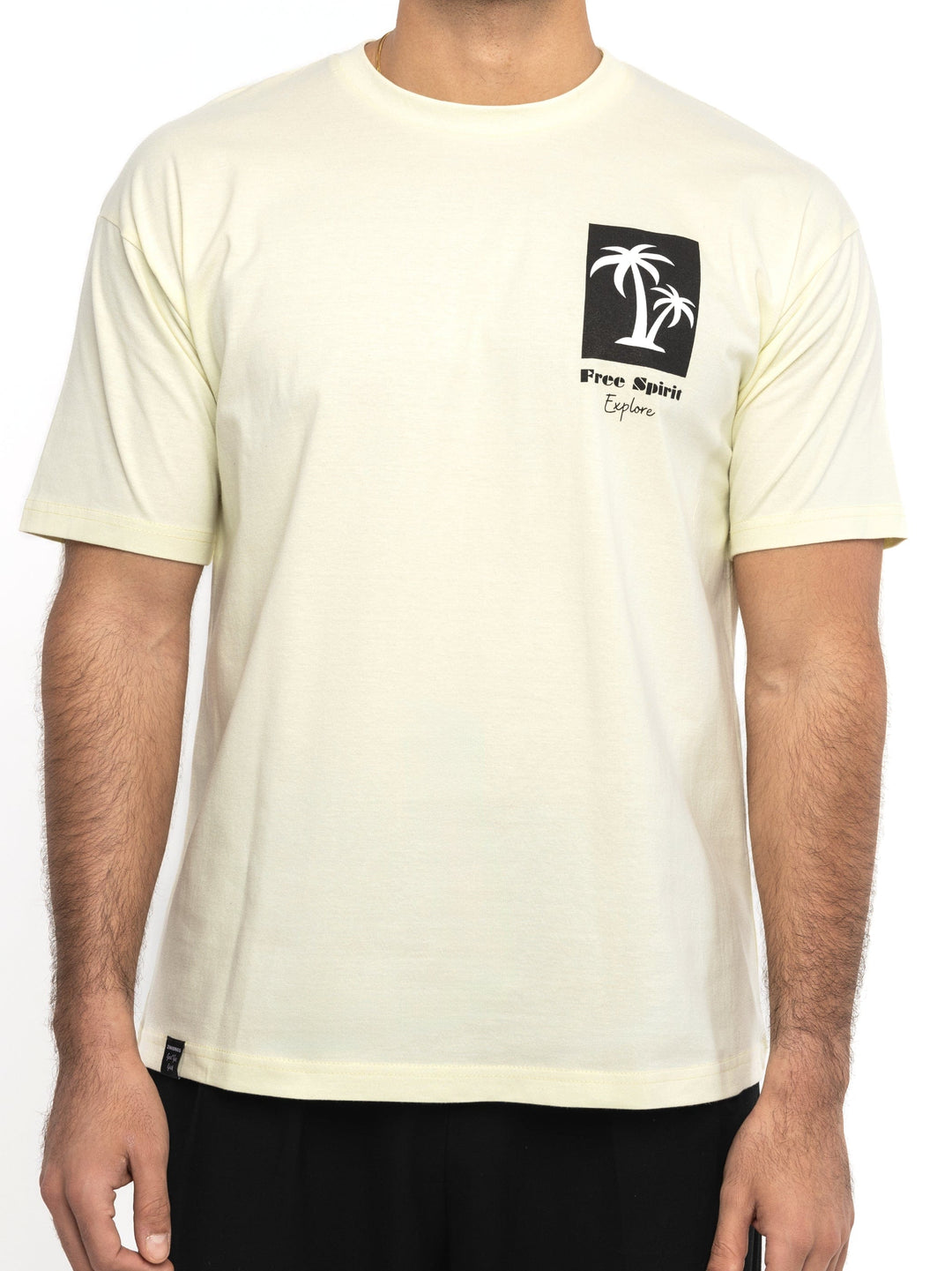 Zhivago Men Men T-shirt Pale Yellow Free Spirit T-Shirt