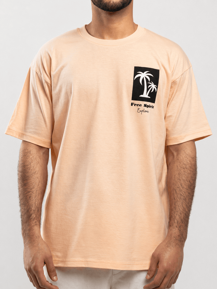 Zhivago Men Men T-shirt Peach Free Spirit T-Shirt