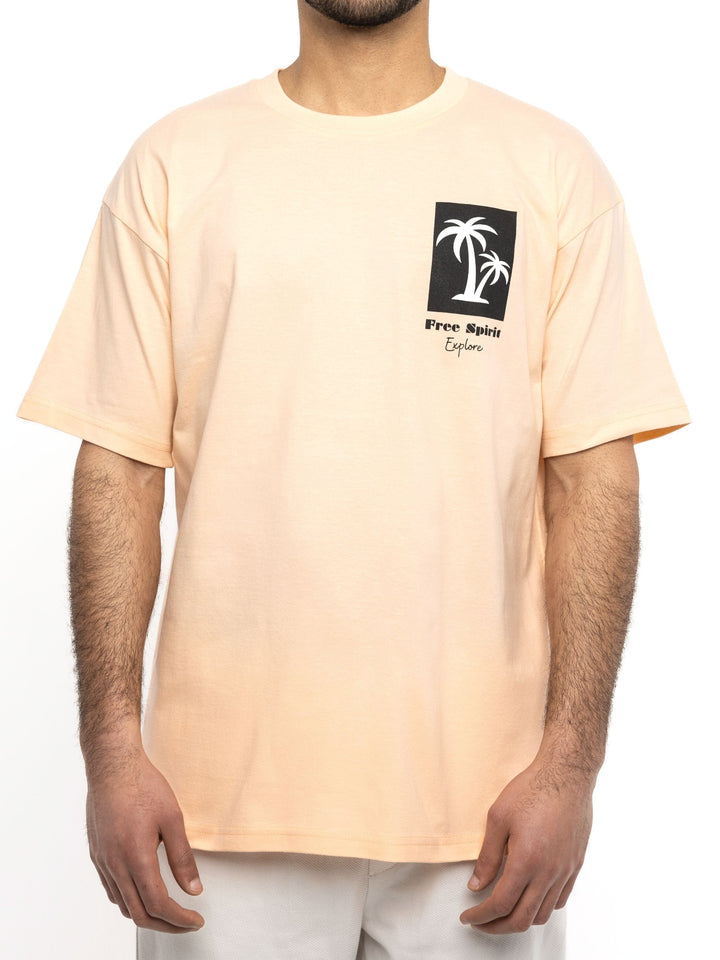 Zhivago Men Men T-shirt Peach Free Spirit T-Shirt