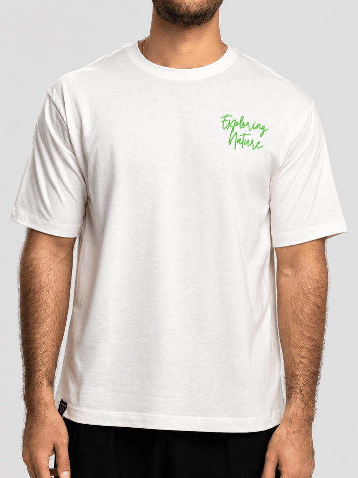 Zhivago Men Men T-shirt White Exploring Nature T-Shirt