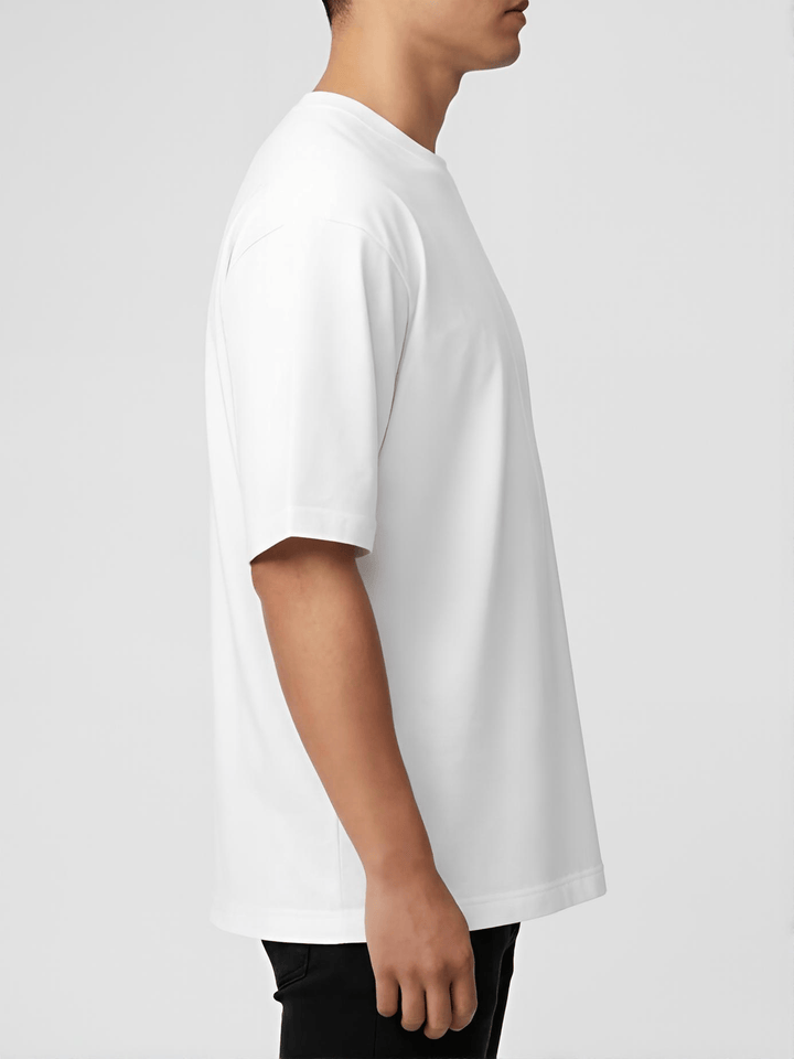 Zhivago Men Men T-shirt White Half-Sleeve Oversized T-Shirt