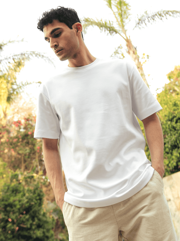 Zhivago Men Men T-shirt White Over-Sized T-Shirt